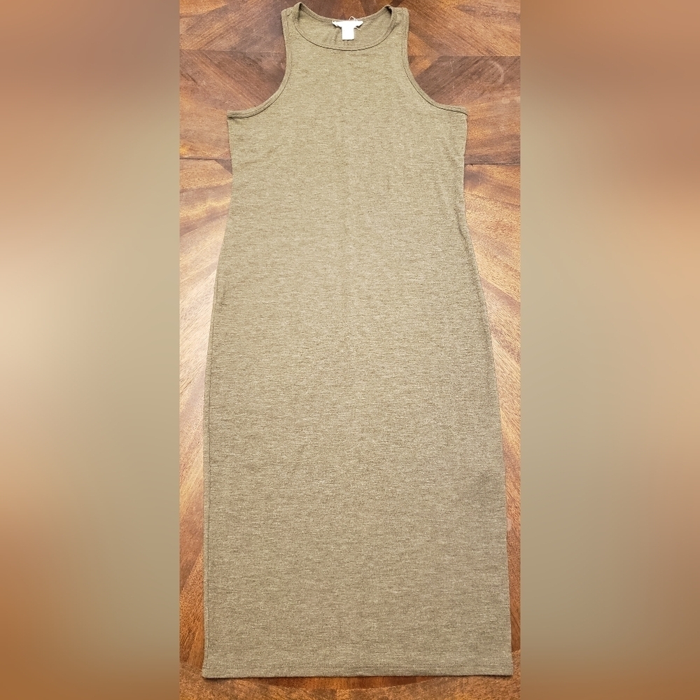 Forever 21 Sleeveless Olive Green Dress Size Large